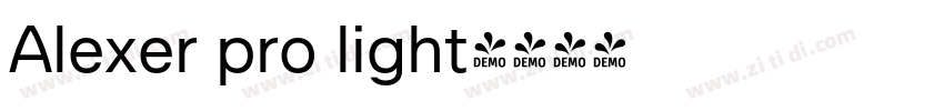 Alexer pro light字体转换